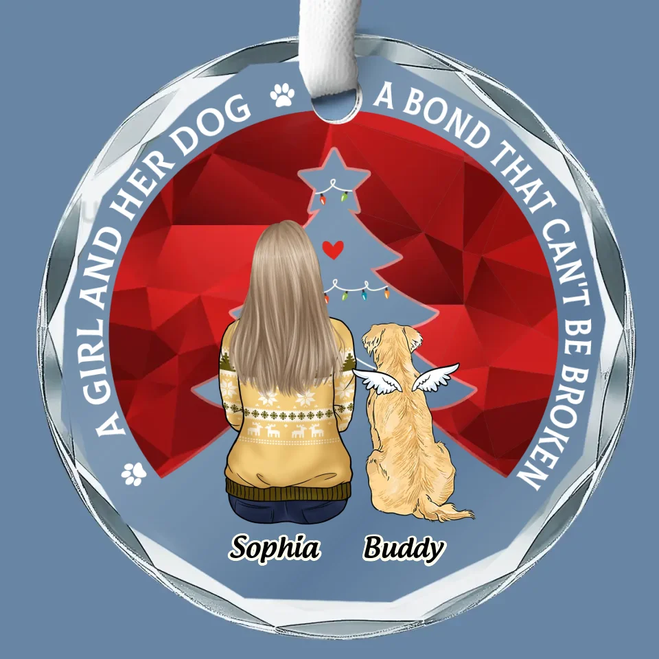 Feline Jolly This Christmas! - Dog Personalized Custom Circle Glass Ornament - Christmas Gift For Pet Owners, Pet Lovers - Image 2