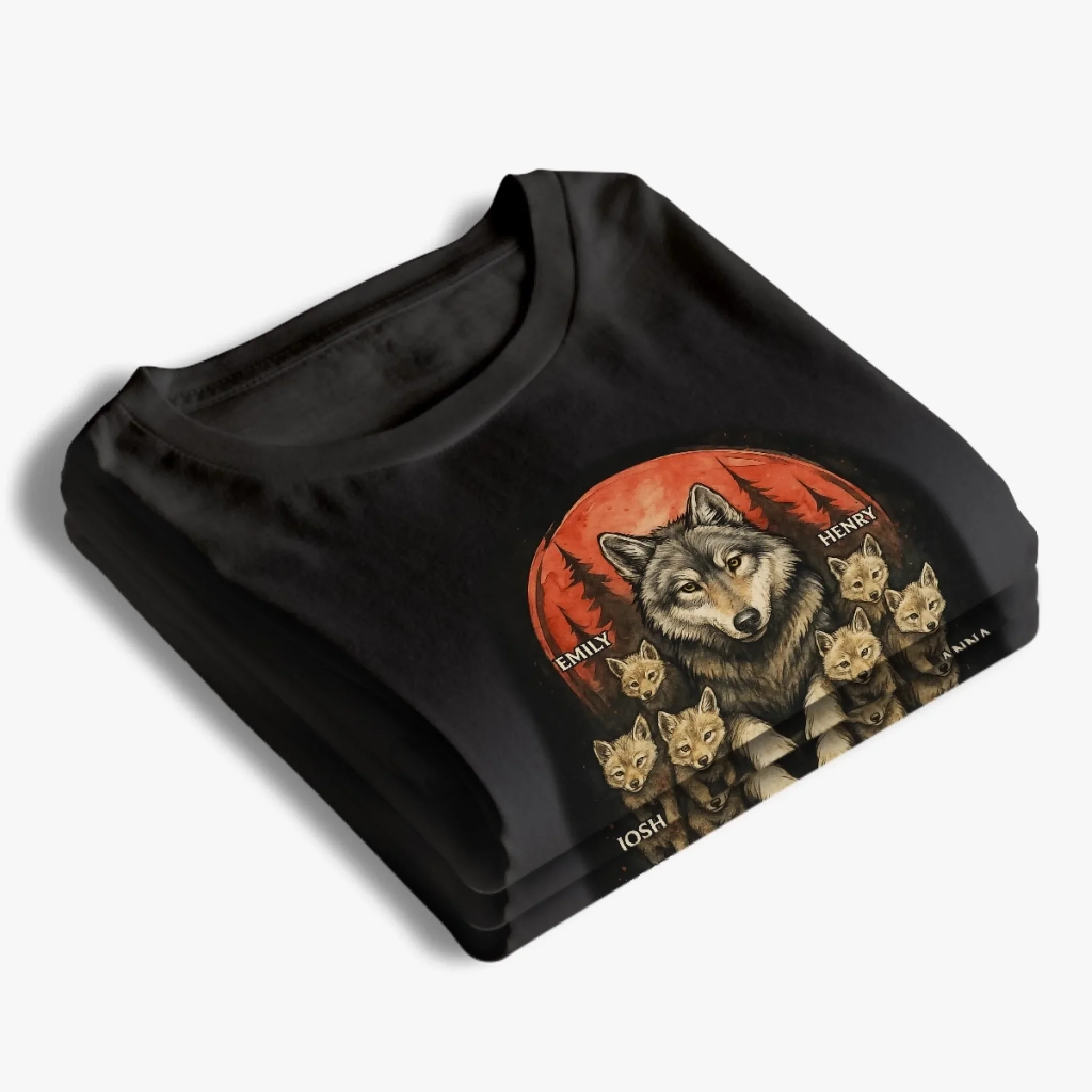 Fierce Love, Strong Pack - Family Personalized Custom Unisex T-shirt, Premium T-shirt, Hoodie - Father's Day, Gift For Dad, Grandpa - Image 4