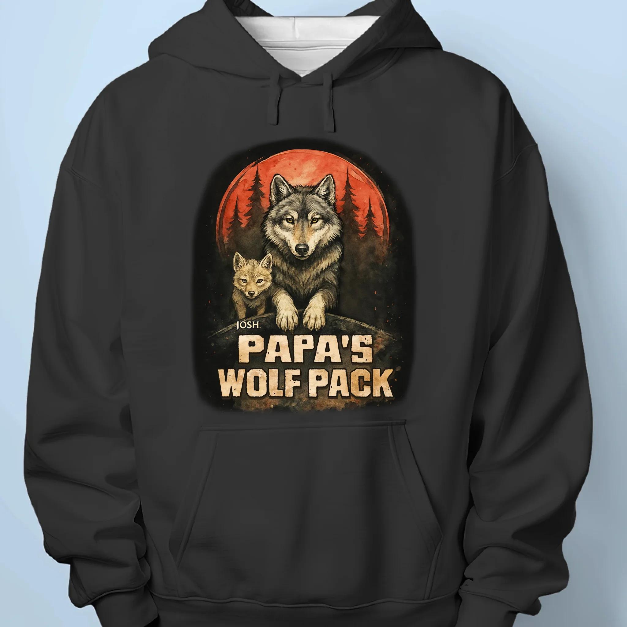 Fierce Love, Strong Pack - Family Personalized Custom Unisex T-shirt, Premium T-shirt, Hoodie - Father's Day, Gift For Dad, Grandpa - Image 7