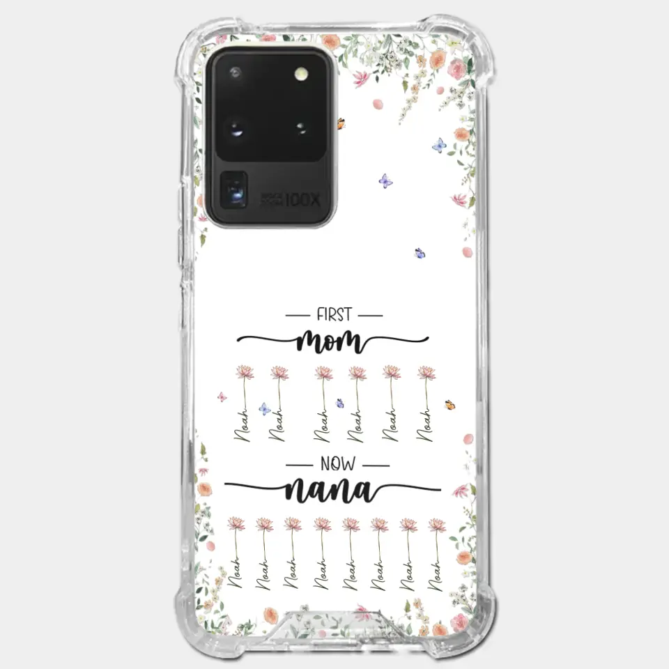 First Mom Now Granny - Family Personalized Custom Clear Phone Case - Gift For Mom, Grandma - Image 39