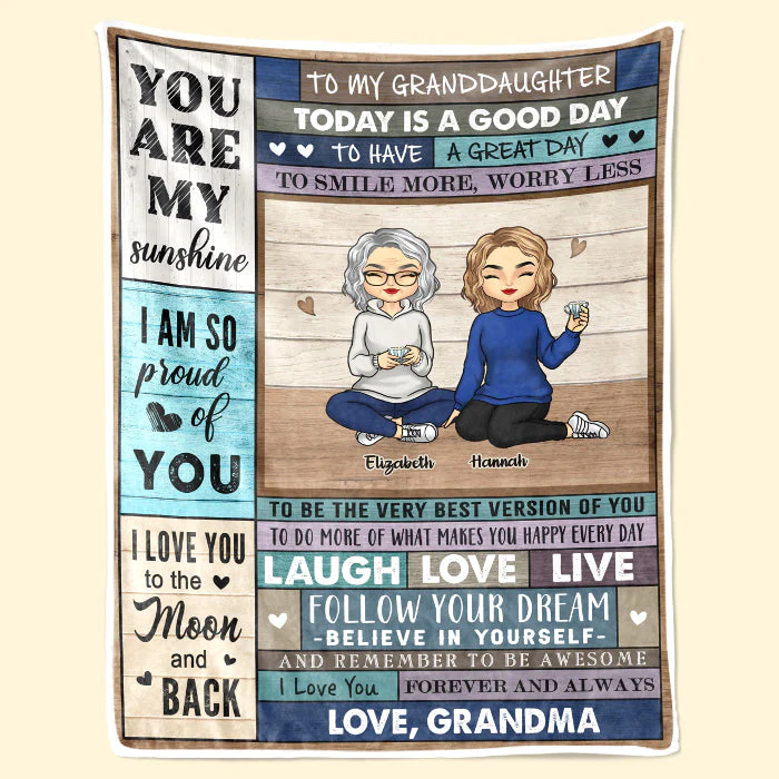 Follow Your Dream, Believe In Yourself - Family Personalized Custom Blanket - Christmas Gift For Family Members - Image 2