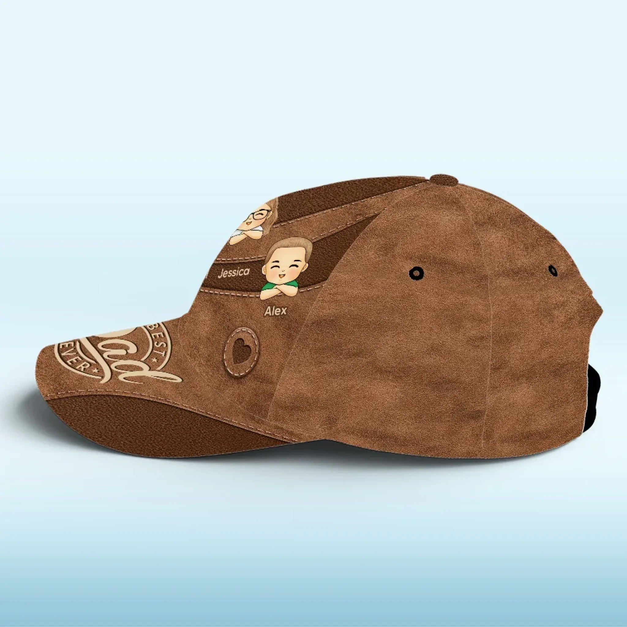 Forever Grateful, Always Loved - Family Personalized Custom Hat, All Over Print Classic Cap - Gift For Family Members - Image 5