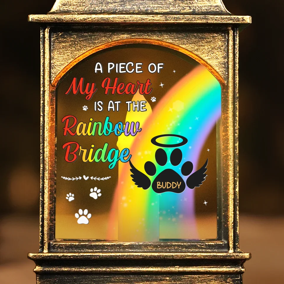 Forever In My Heart - Memorial Personalized Custom Christmas Wind Lamp - Sympathy Gift, Christmas Gift For Pet Owners, Pet Lovers - Image 2