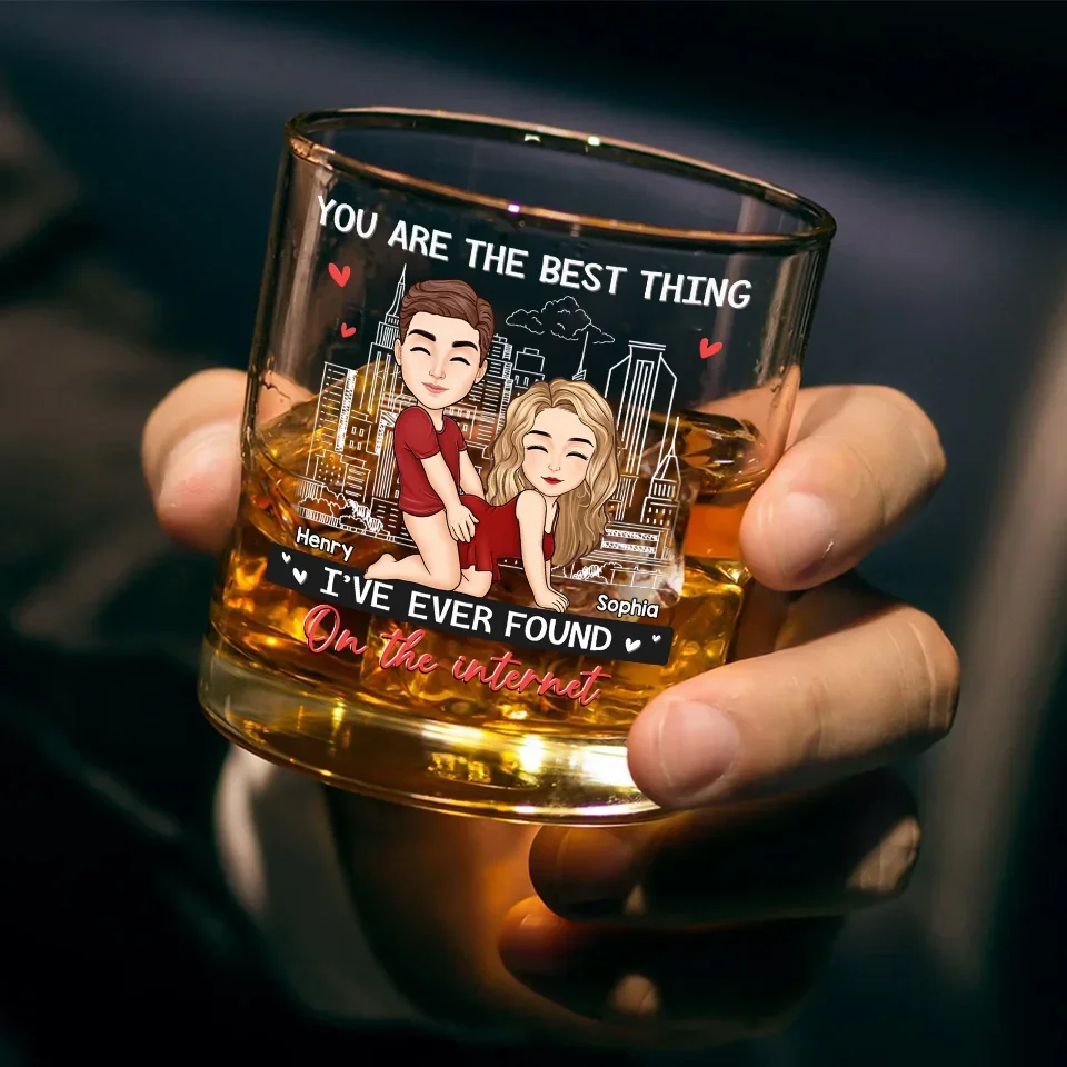 Forever Is Better With You - Couple Personalized Custom Whiskey Glass - Gift For Husband Wife, Anniversary - Image 3