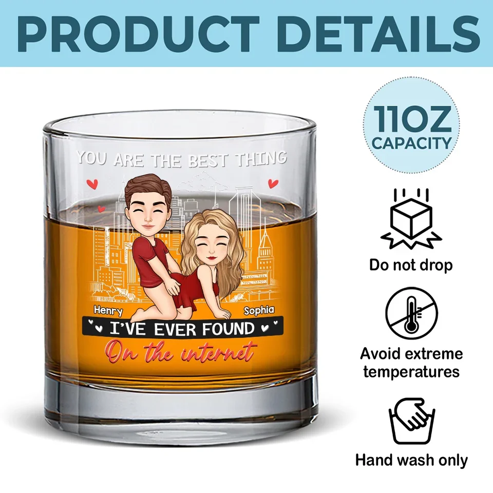 Forever Is Better With You - Couple Personalized Custom Whiskey Glass - Gift For Husband Wife, Anniversary - Image 5