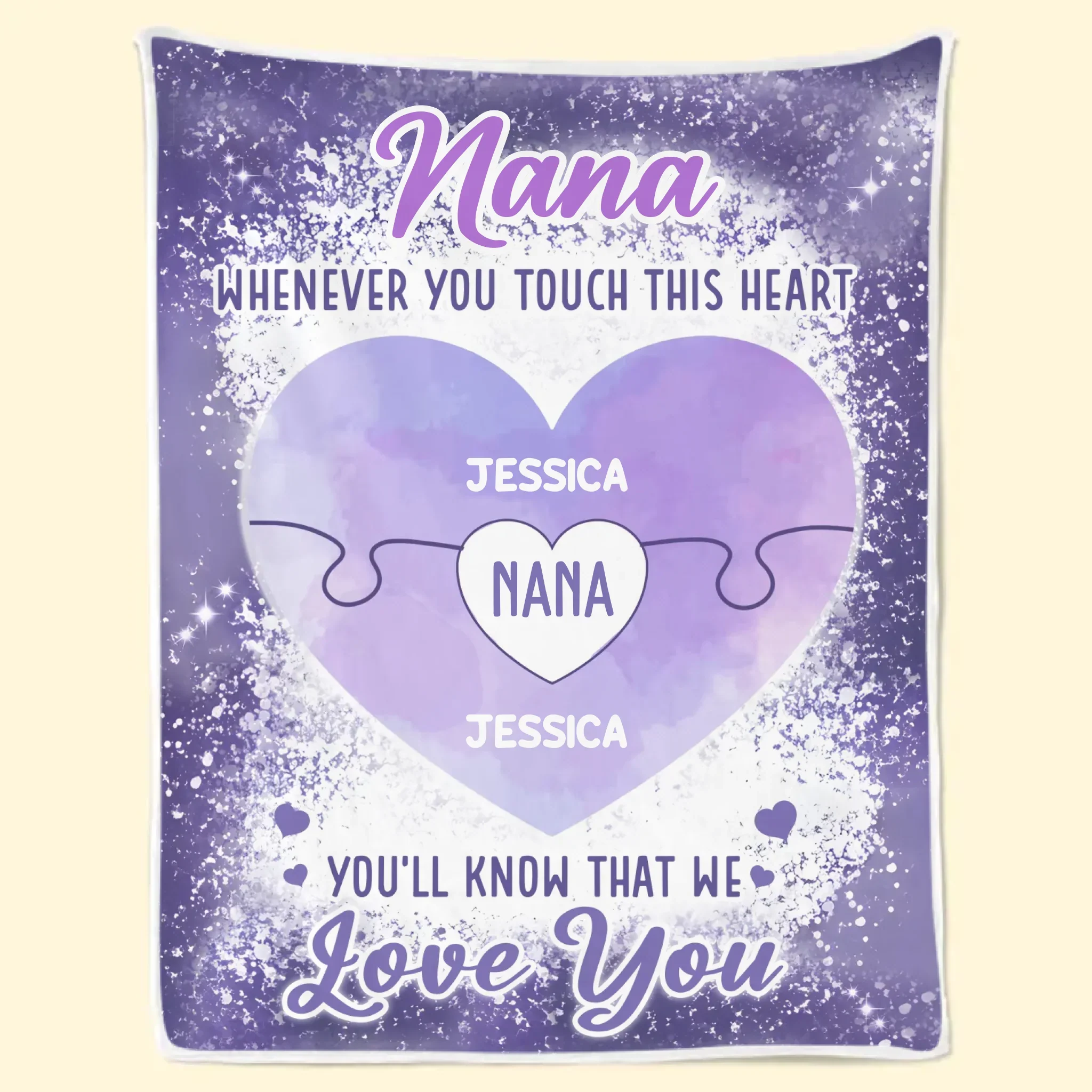 Forever Loving You - Family Personalized Custom Blanket - Gift For Mom, Grandma - Image 6