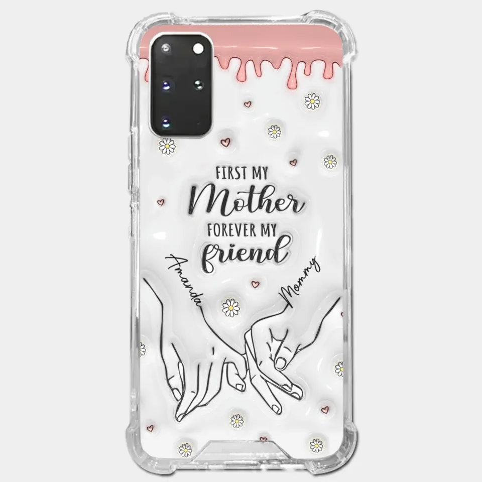 Forever My Friend - Family Personalized Custom 3D Inflated Effect Printed Clear Phone Case - Gift For Mom, Daughter - Image 39