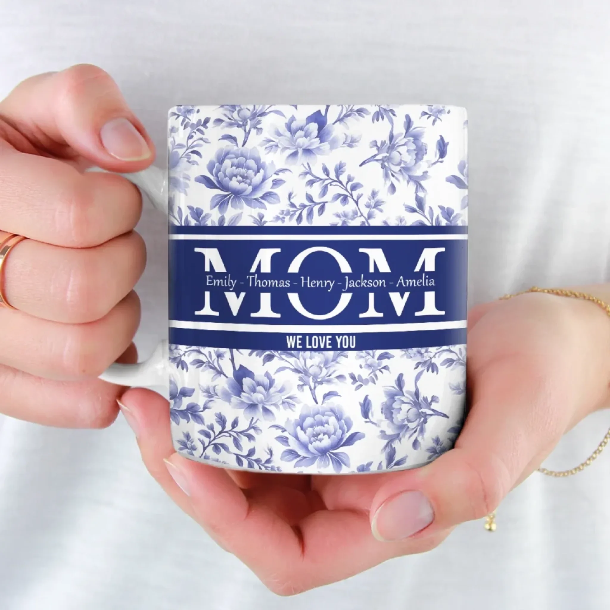 Forever Our Mom, Forever Our Love - Family Personalized Custom Mug - Mother's Day, Gift For Mom, Grandma - Image 4