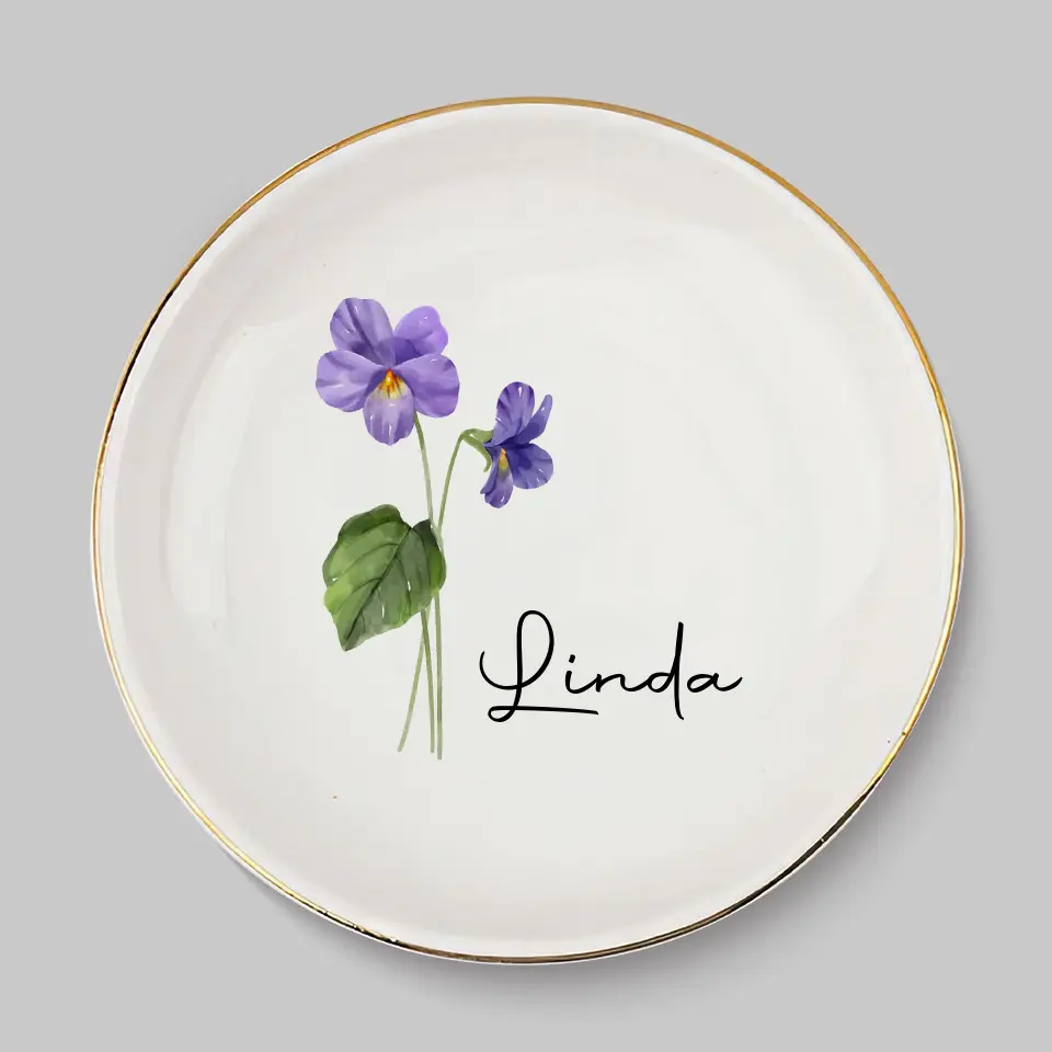 Friends Are Flowers That Never Fade - Bestie Personalized Custom Jewelry Dish - Wedding Gift, Bridesmaid Gift For Best Friends, BFF, Sisters - Image 6