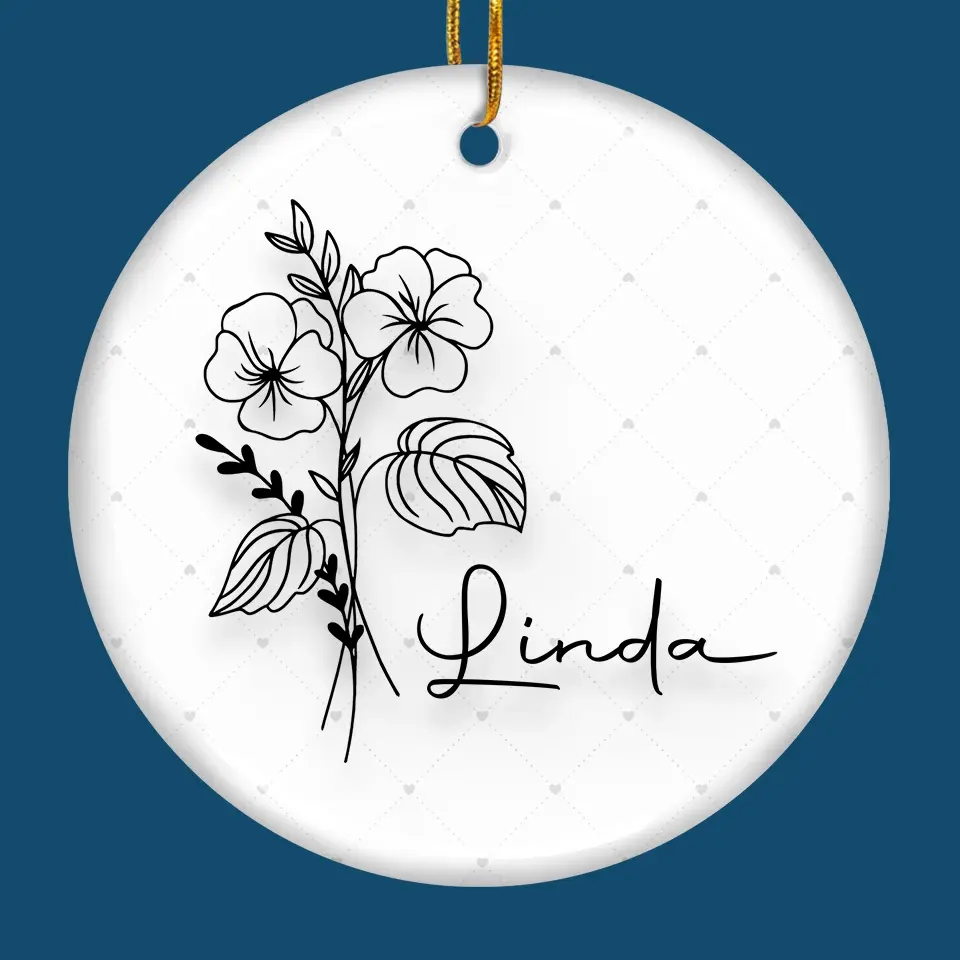 Friends Are Like Flowers That Bloom In The Garden Of Life - Bestie Personalized Custom Ornament - Ceramic Round Shaped - Christmas Gift For Best Friends, BFF, Sisters - Image 4