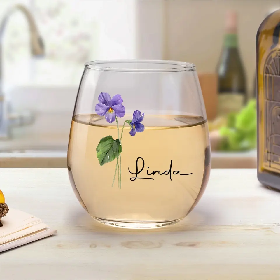 Friends Are Like Flowers, They Fill The World With Beauty - Bestie Personalized Custom Wine Glass - New Arrival, Gift For Best Friends, BFF, Sisters AMZ - Image 4