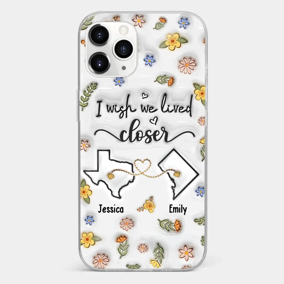 Friends Help You Shine And Catch You When You Fall - Bestie Personalized Custom 3D Inflated Effect Printed Clear Phone Case - Gift For Best Friends, BFF, Sisters - Image 8