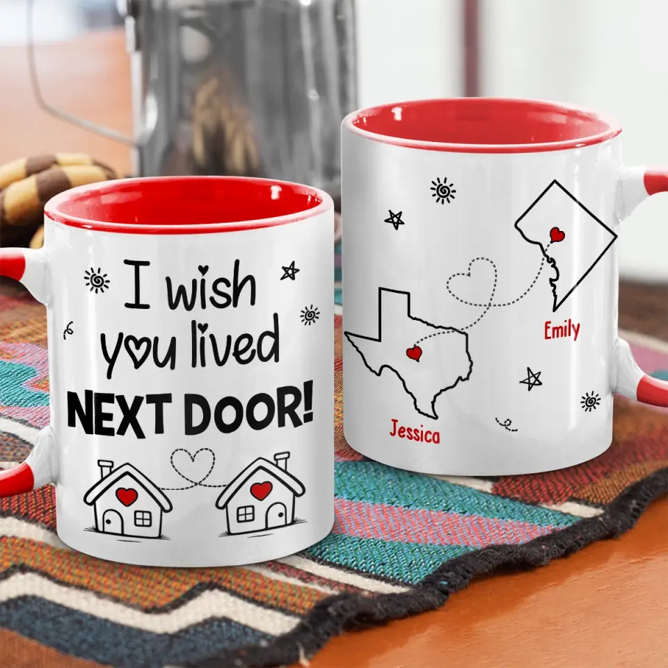 Friendship Is A Pretty Full-time Occupation - Bestie Personalized Custom Accent Mug - Gift For Best Friends, BFF, Sisters - Image 3