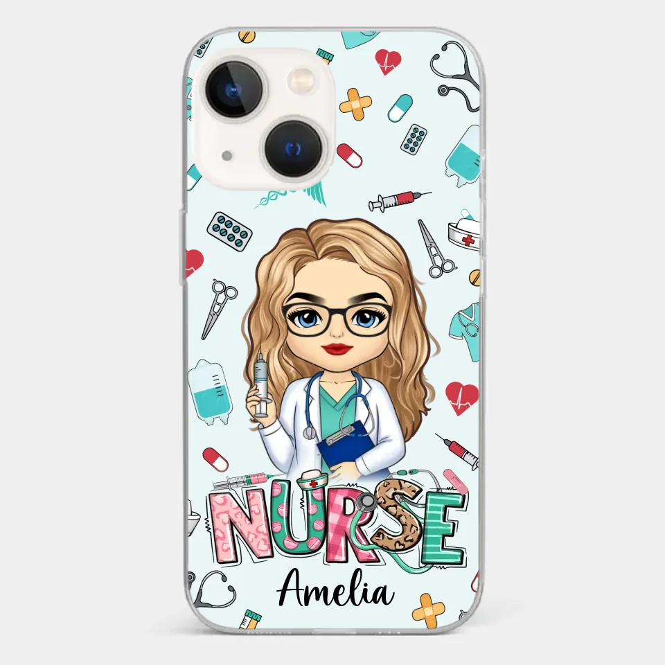 From Caring Comes Courage - Nurse Personalized Custom Clear Phone Case - Appreciation, Thank You Gift, Nurse Life, Doctor Life - Image 13
