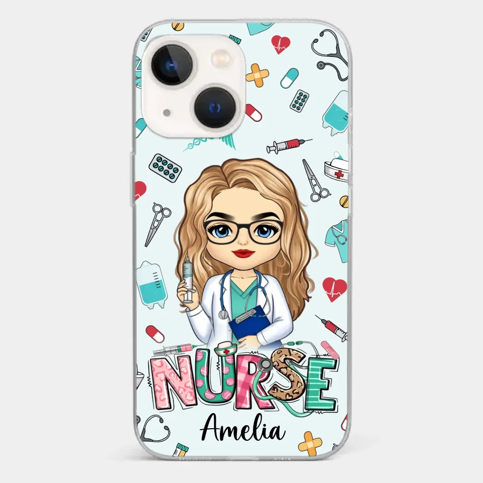 From Caring Comes Courage - Nurse Personalized Custom Clear Phone Case - Appreciation, Thank You Gift, Nurse Life, Doctor Life - Image 17