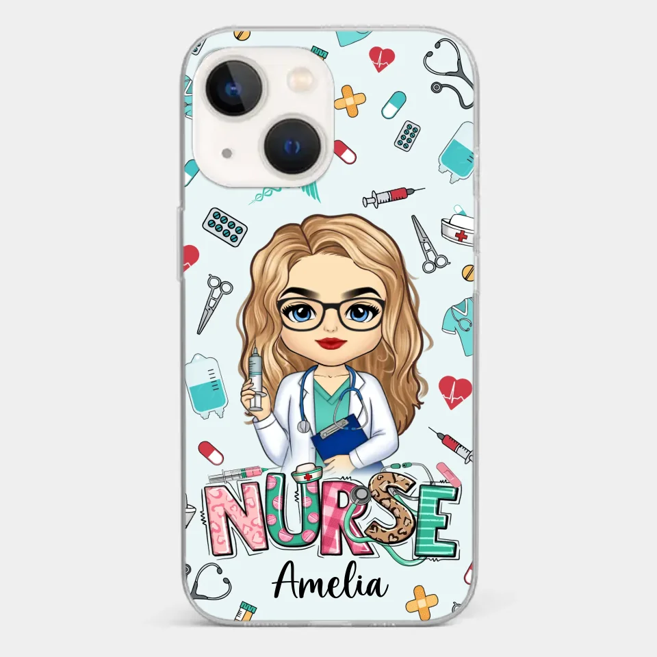 From Caring Comes Courage - Nurse Personalized Custom Clear Phone Case - Appreciation, Thank You Gift, Nurse Life, Doctor Life - Image 18