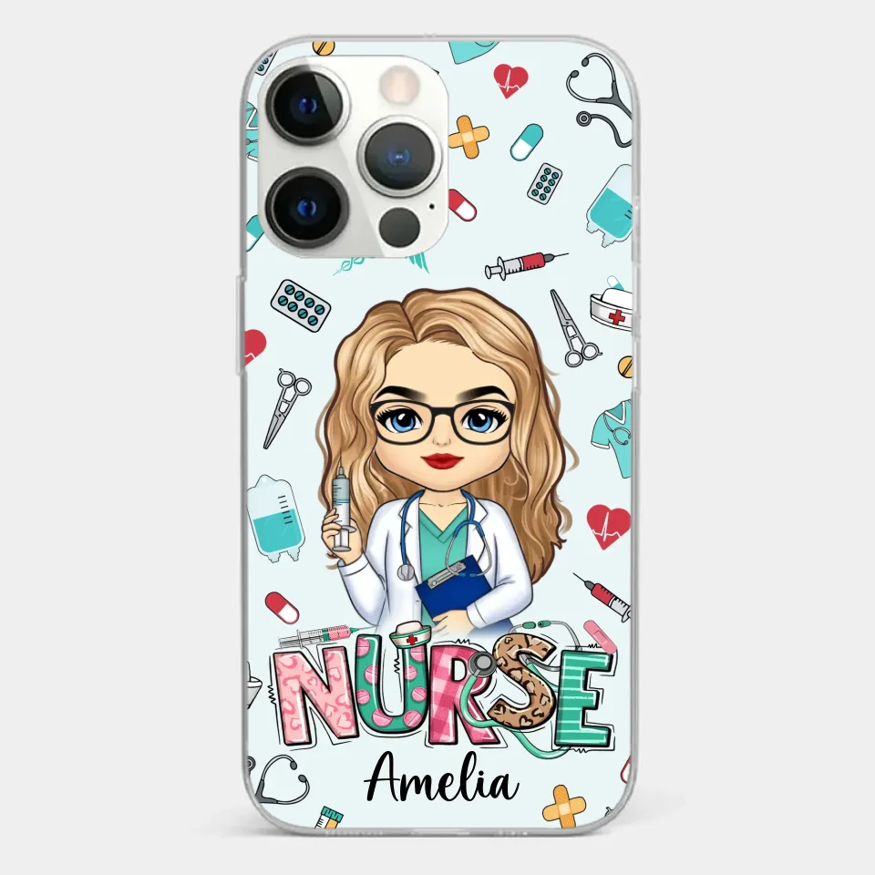 From Caring Comes Courage - Nurse Personalized Custom Clear Phone Case - Appreciation, Thank You Gift, Nurse Life, Doctor Life - Image 20