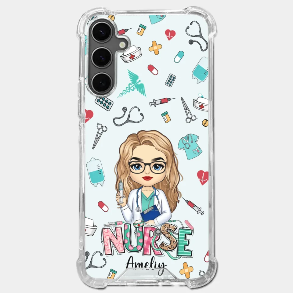 From Caring Comes Courage - Nurse Personalized Custom Clear Phone Case - Appreciation, Thank You Gift, Nurse Life, Doctor Life - Image 36