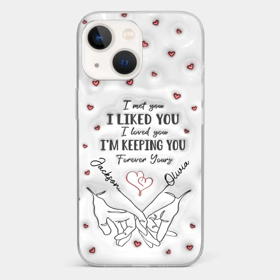 From Our First Kiss Till Our Last Breath - Couple Personalized Custom 3D Inflated Effect Printed Clear Phone Case - Gift For Husband Wife, Anniversary - Image 18