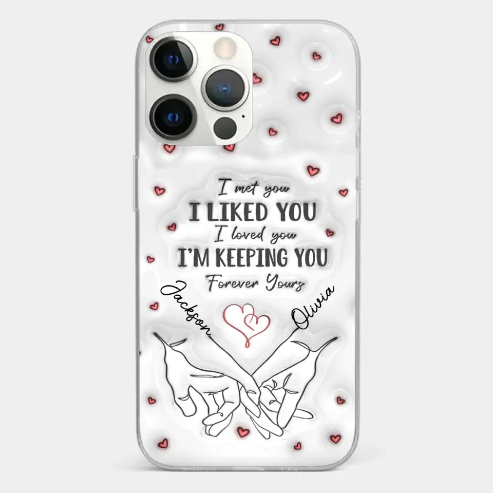 From Our First Kiss Till Our Last Breath - Couple Personalized Custom 3D Inflated Effect Printed Clear Phone Case - Gift For Husband Wife, Anniversary - Image 19
