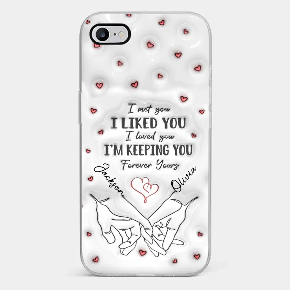 From Our First Kiss Till Our Last Breath - Couple Personalized Custom 3D Inflated Effect Printed Clear Phone Case - Gift For Husband Wife, Anniversary - Image 23