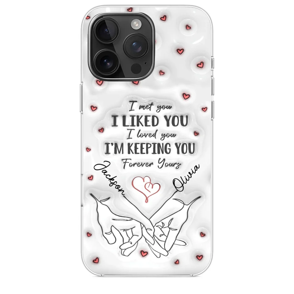 From Our First Kiss Till Our Last Breath - Couple Personalized Custom 3D Inflated Effect Printed Clear Phone Case - Gift For Husband Wife, Anniversary - Image 34