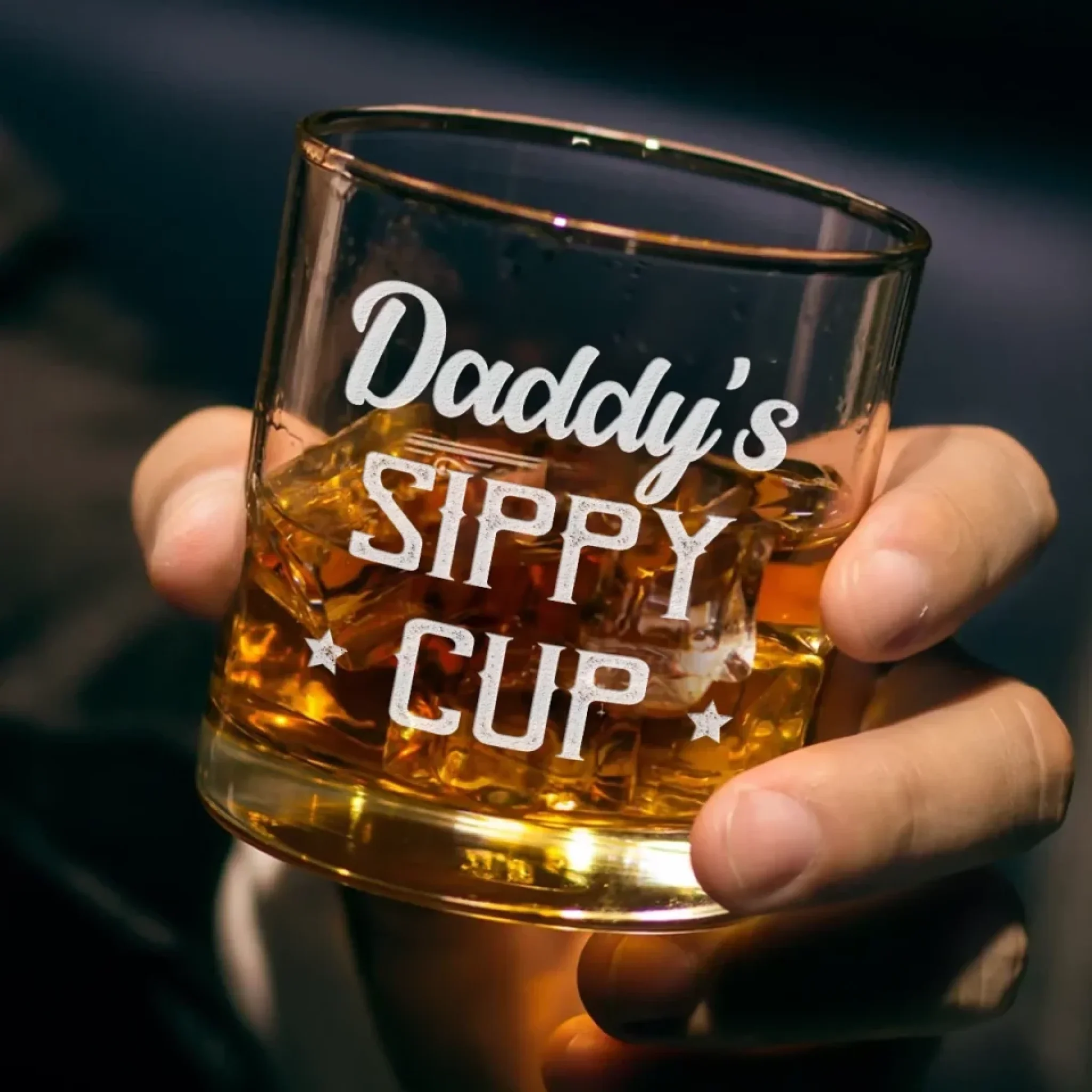 From The Reasons You Drink - Family Personalized Custom Whiskey Glass With Bottom And Side Engraving - Father's Day, Gift For Dad, Grandpa - Image 3