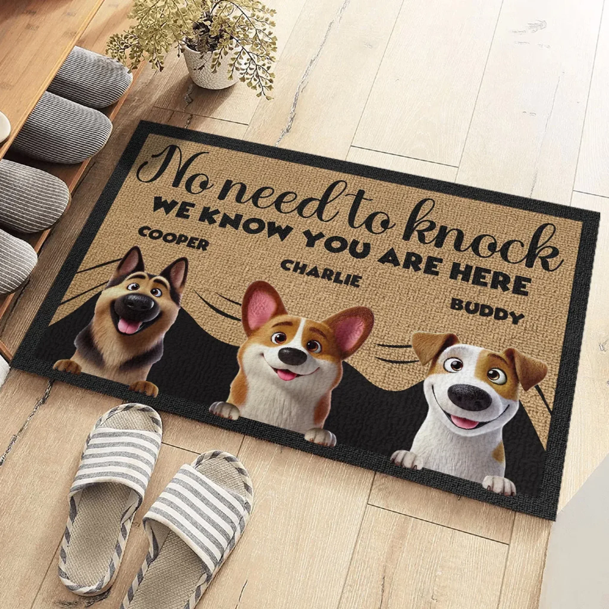 Fur Approved Access For Special Friends - Dog Personalized Custom Home Decor Decorative Mat - House Warming Gift For Pet Owners, Pet Lovers - Image 3