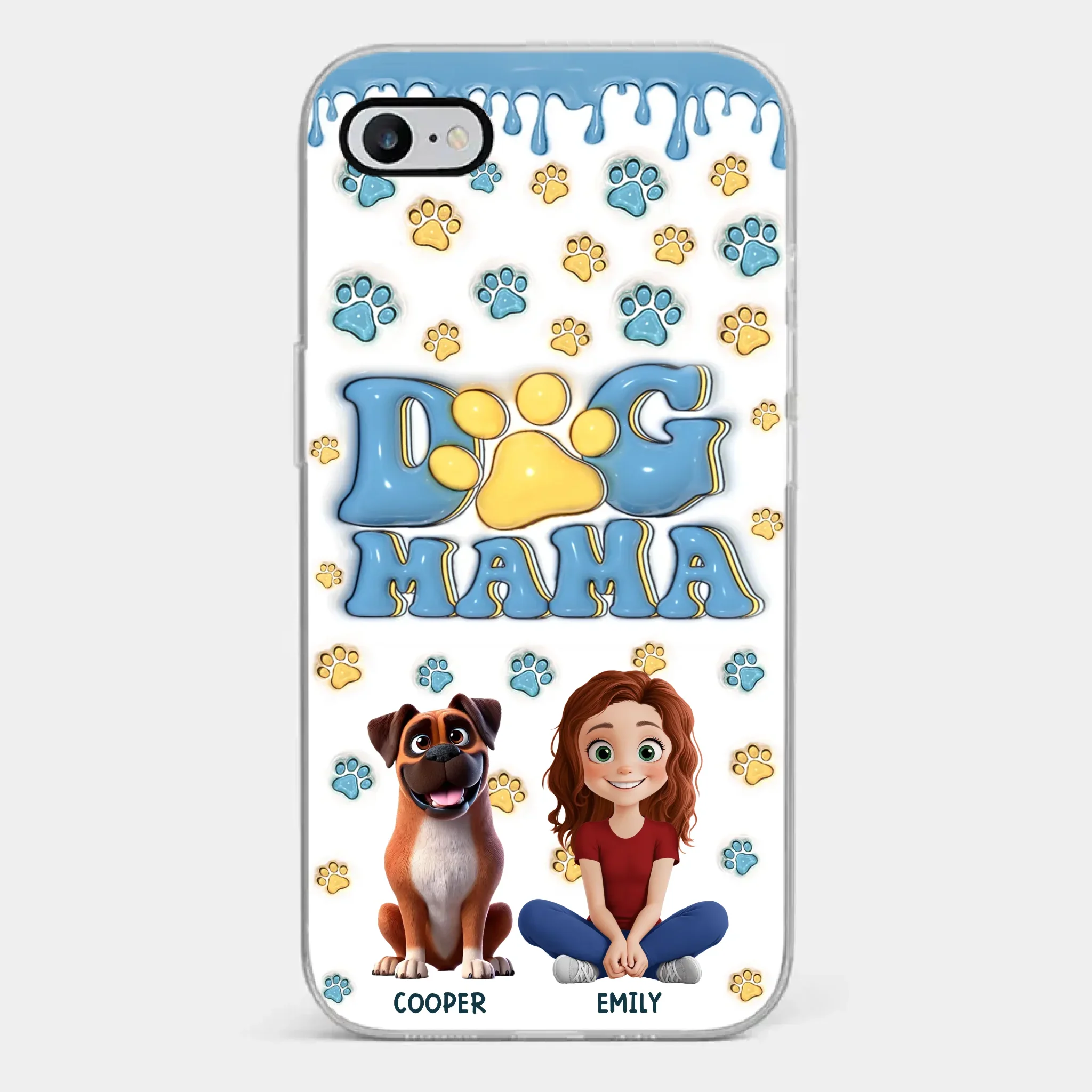 Fur Mom Vibes Only - Dog Personalized Custom Clear Phone Case - Gift For Pet Owners, Pet Lovers - Image 2