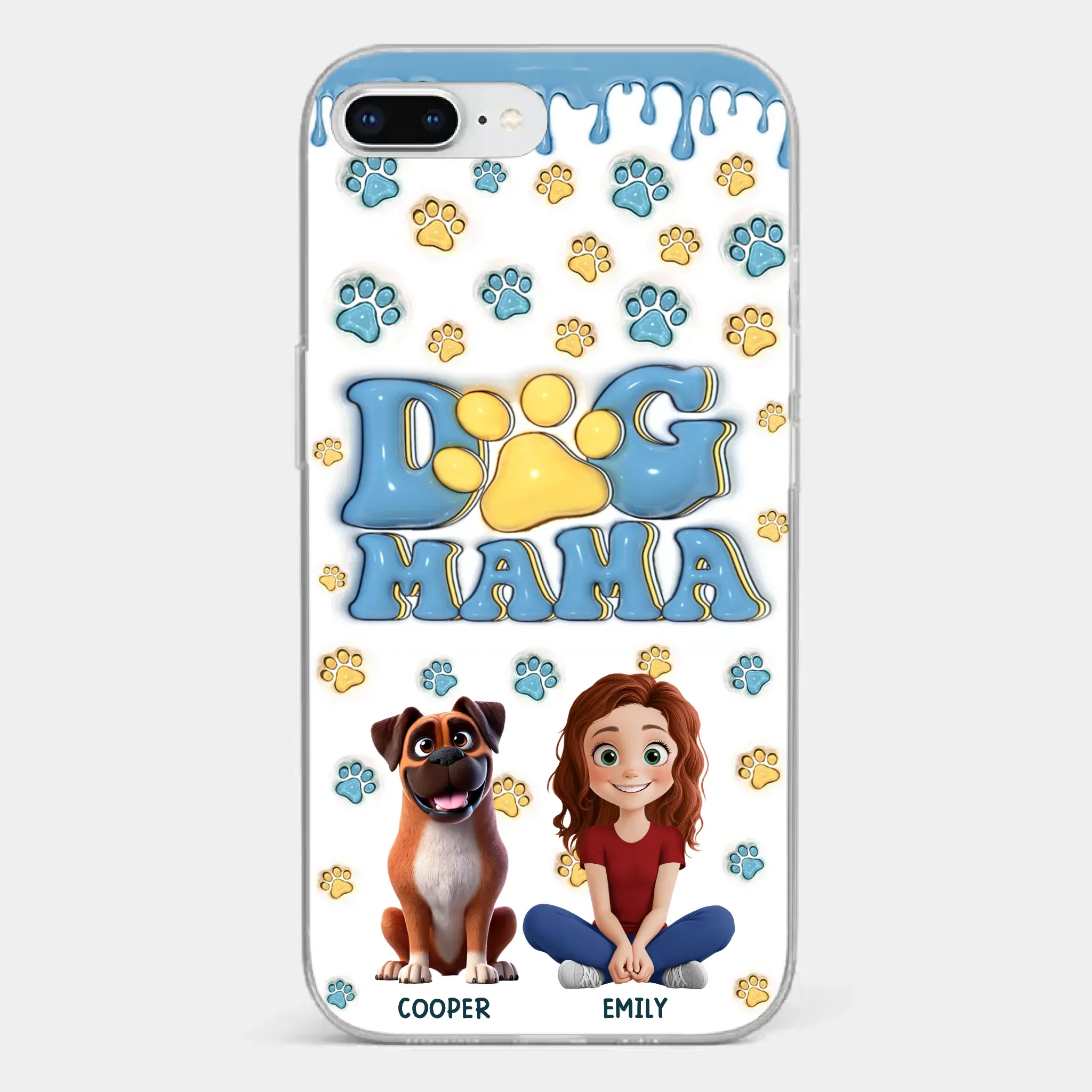 Fur Mom Vibes Only - Dog Personalized Custom Clear Phone Case - Gift For Pet Owners, Pet Lovers - Image 4