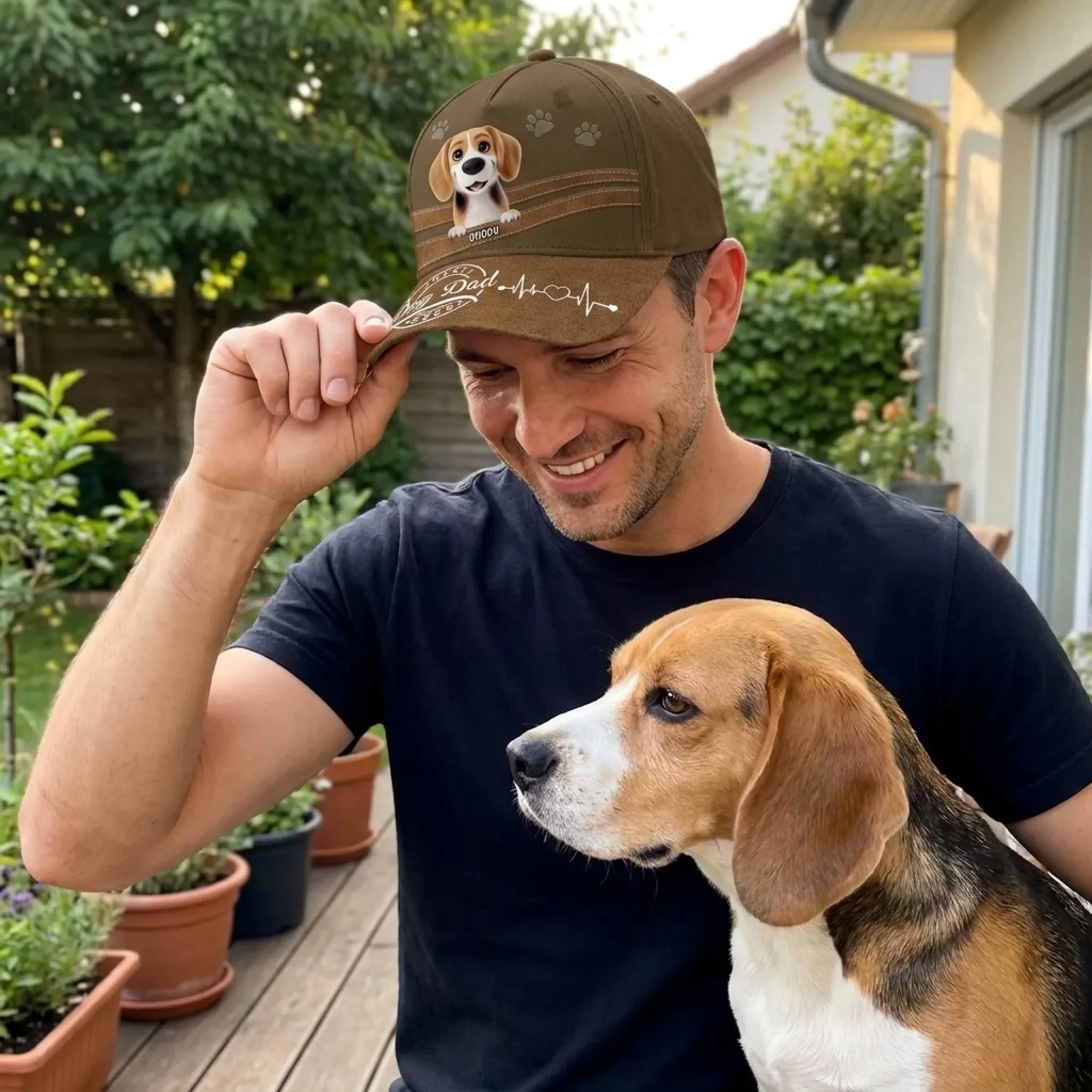 Fur Real, The Best Dad - Dog Personalized Custom Hat, All Over Print Classic Cap - Father's Day, Gift For Pet Owners, Pet Lovers - Image 5