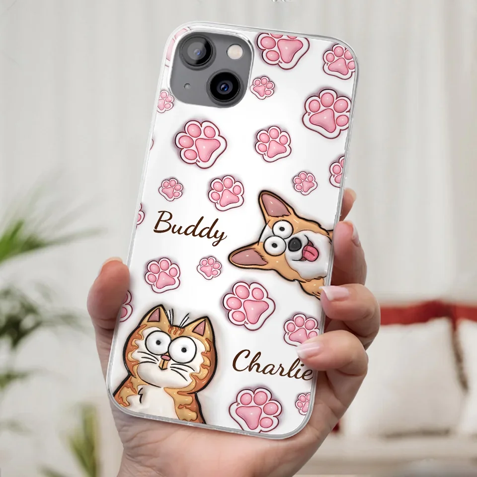Furry Friends Are The Ultimate Healers - Dog & Cat Personalized Custom 3D Inflated Effect Printed Clear Phone Case - Gift For Pet Owners, Pet Lovers - Image 32