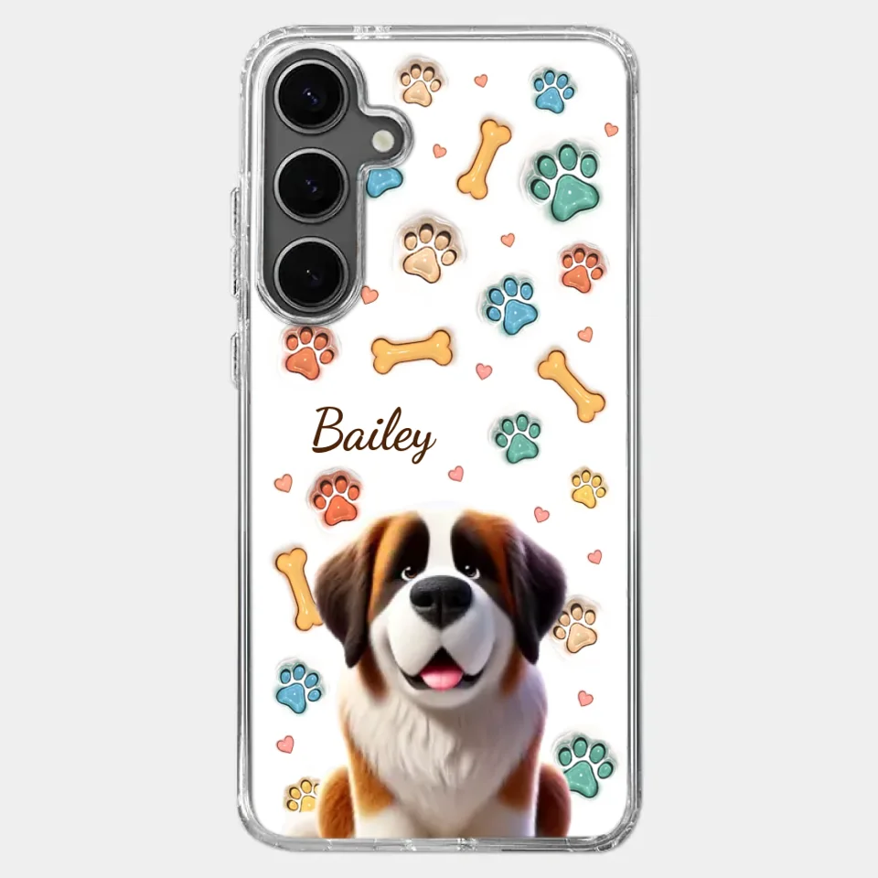 Furry Friends, Forever Loved - Dog Personalized Custom 3D Inflated Effect Printed Clear Phone Case - Gift For Pet Owners, Pet Lovers - Image 42