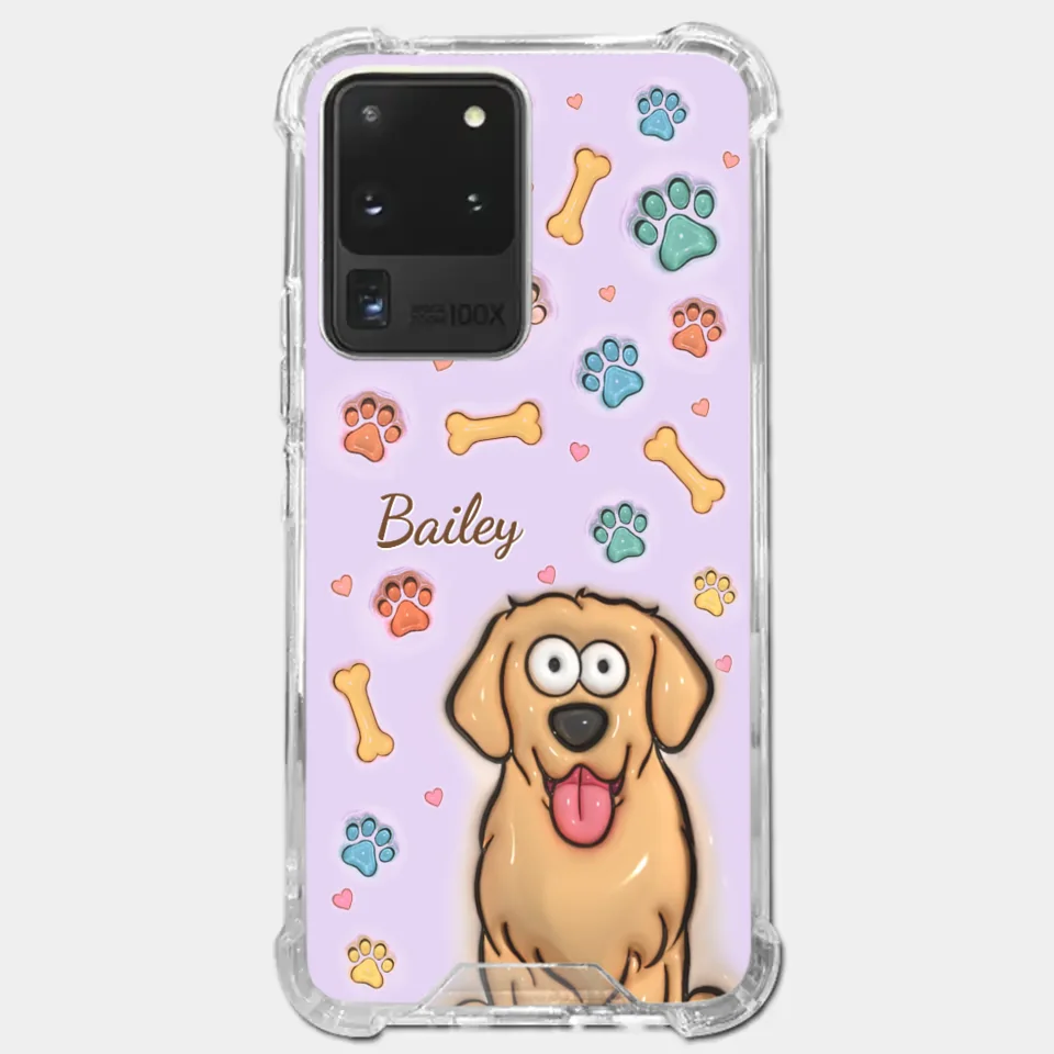 Furry Friends Make Life Brighter - Dog & Cat Personalized Custom 3D Inflated Effect Printed Clear Phone Case - Gift For Pet Owners, Pet Lovers - Image 38