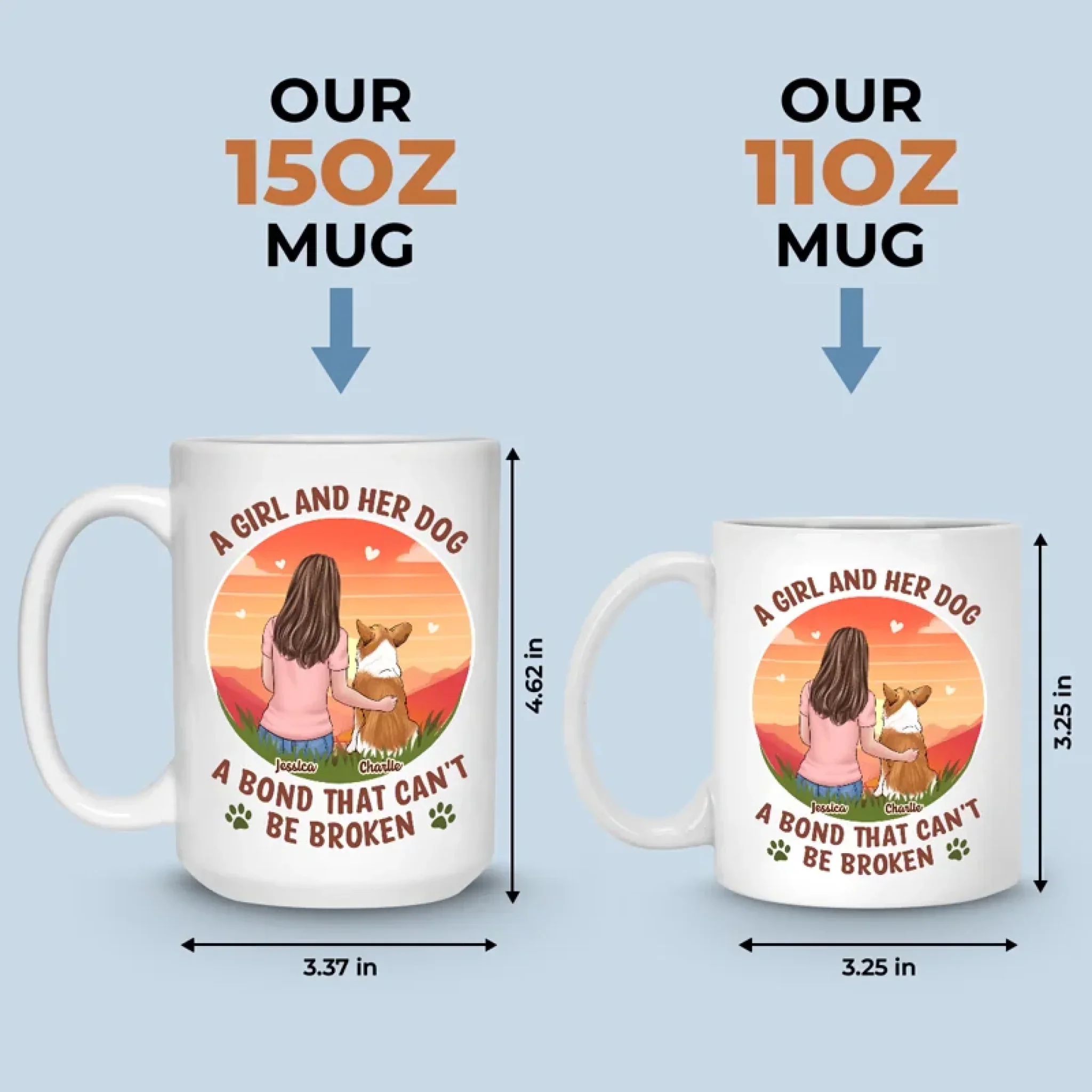 Furry Friends Make The Best Family - Dog Personalized Custom Mug - Gift For Pet Owners, Pet Lovers - Image 5
