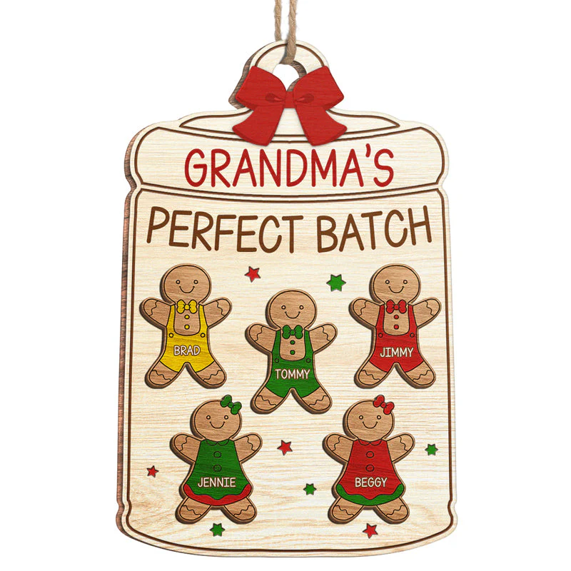 Gingerbread Spice & Everything Nice - Family Personalized Custom Ornament - Wood Custom Shaped - Christmas Gift For Family Members - Image 2