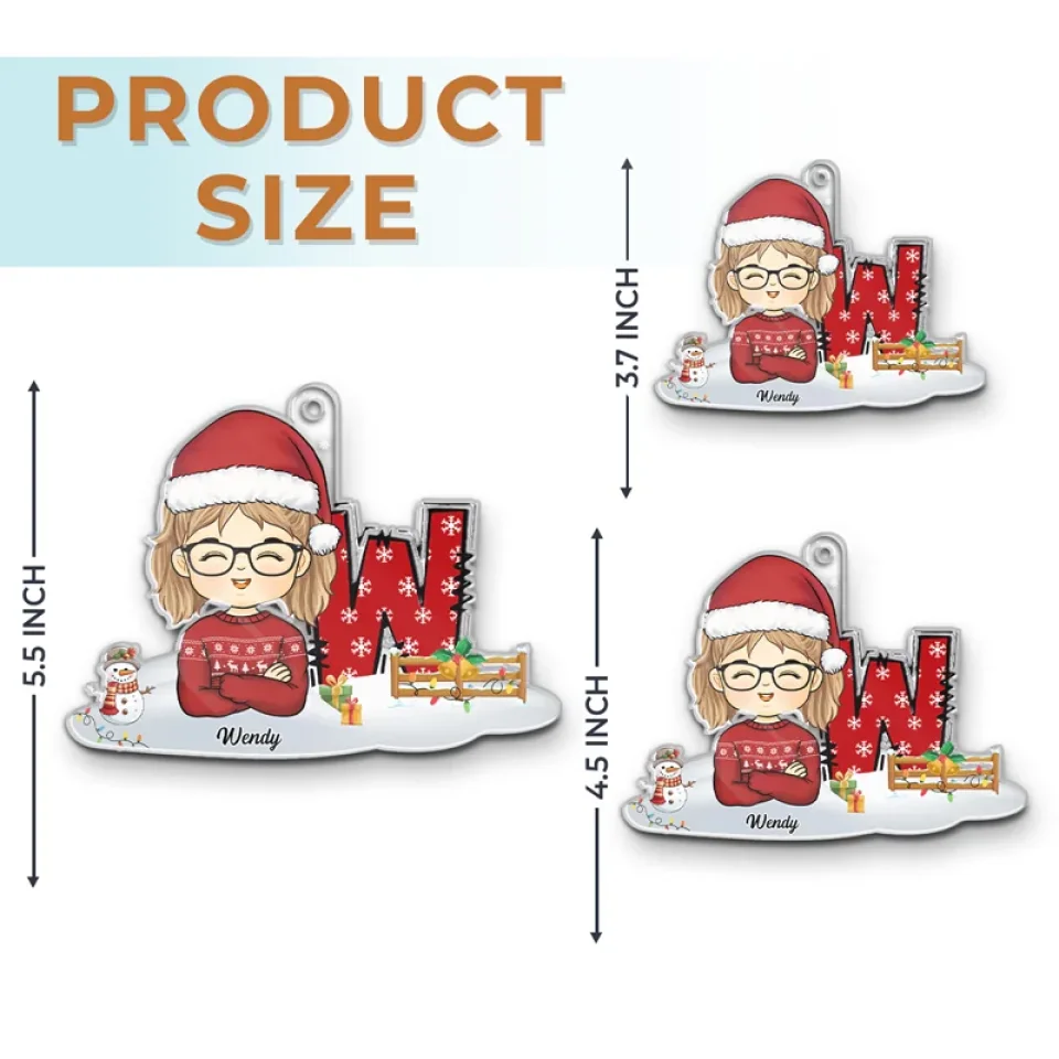 Go Out And Spread The Joy - Bestie Personalized Custom Ornament - Acrylic Custom Shaped - Christmas Gift For Kid - Image 6