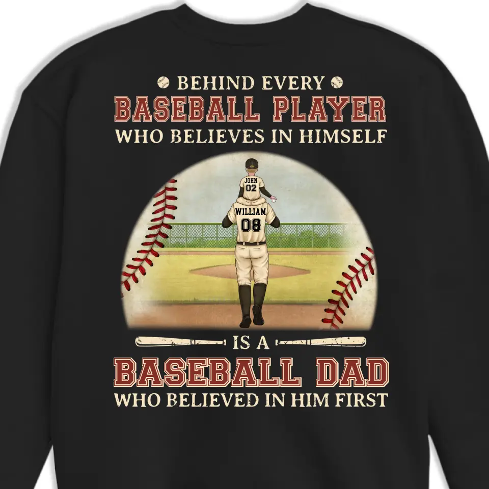 God Hit A Homerun When He Made You - Family Personalized Custom Back Printed Unisex T-shirt, Hoodie, Sweatshirt - Gift For Dad, Sport Lovers, Sport Players - Image 5