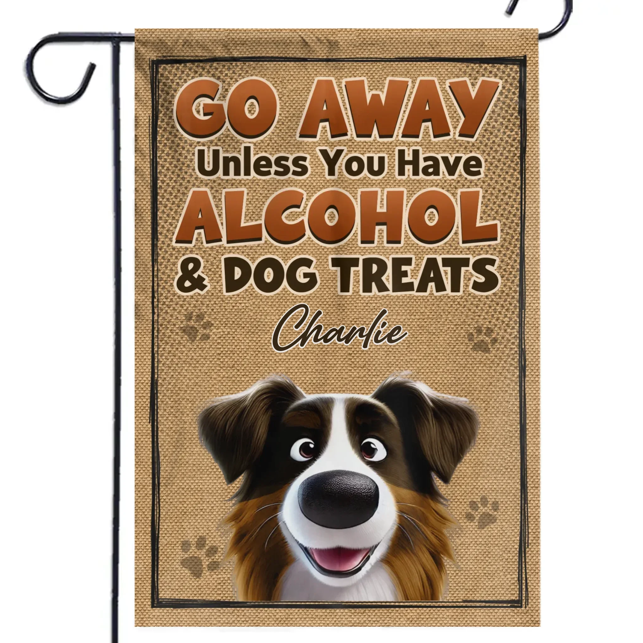 Good Drinks, Good Treats, Good Company - Dog Personalized Custom Flag - Gift For Pet Owners, Pet Lovers - Image 2