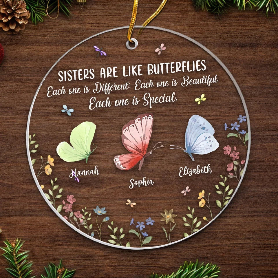 Good Friends And Good Times - Bestie Personalized Custom Ornament - Acrylic Custom Shaped - Gift For Best Friends, BFF, Sisters - Image 5