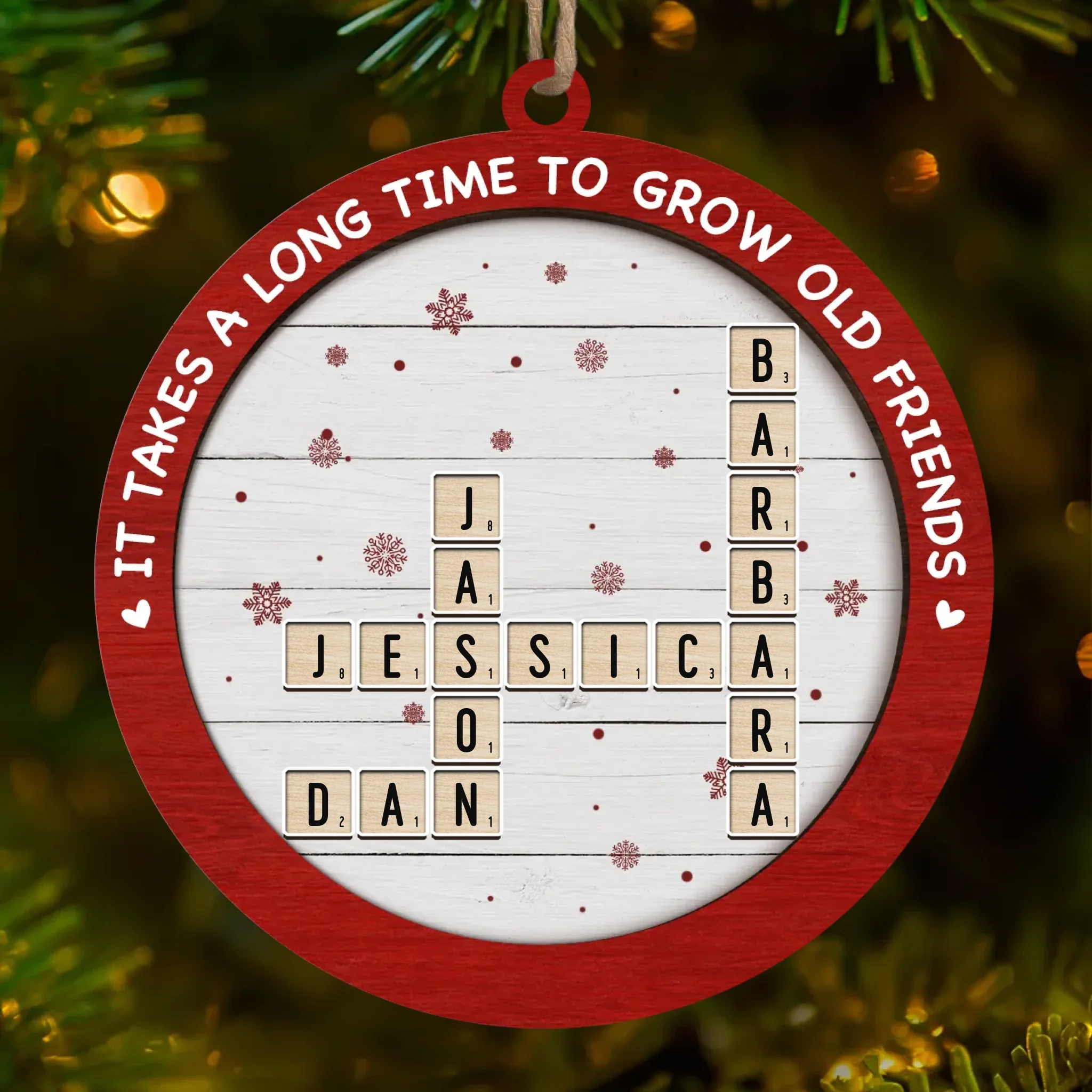 Good Times Are Better With Your Best Friends - Bestie Personalized Custom Ornament - Wood Custom Shaped - Christmas Gift For Best Friends, BFF, Sisters - Image 2