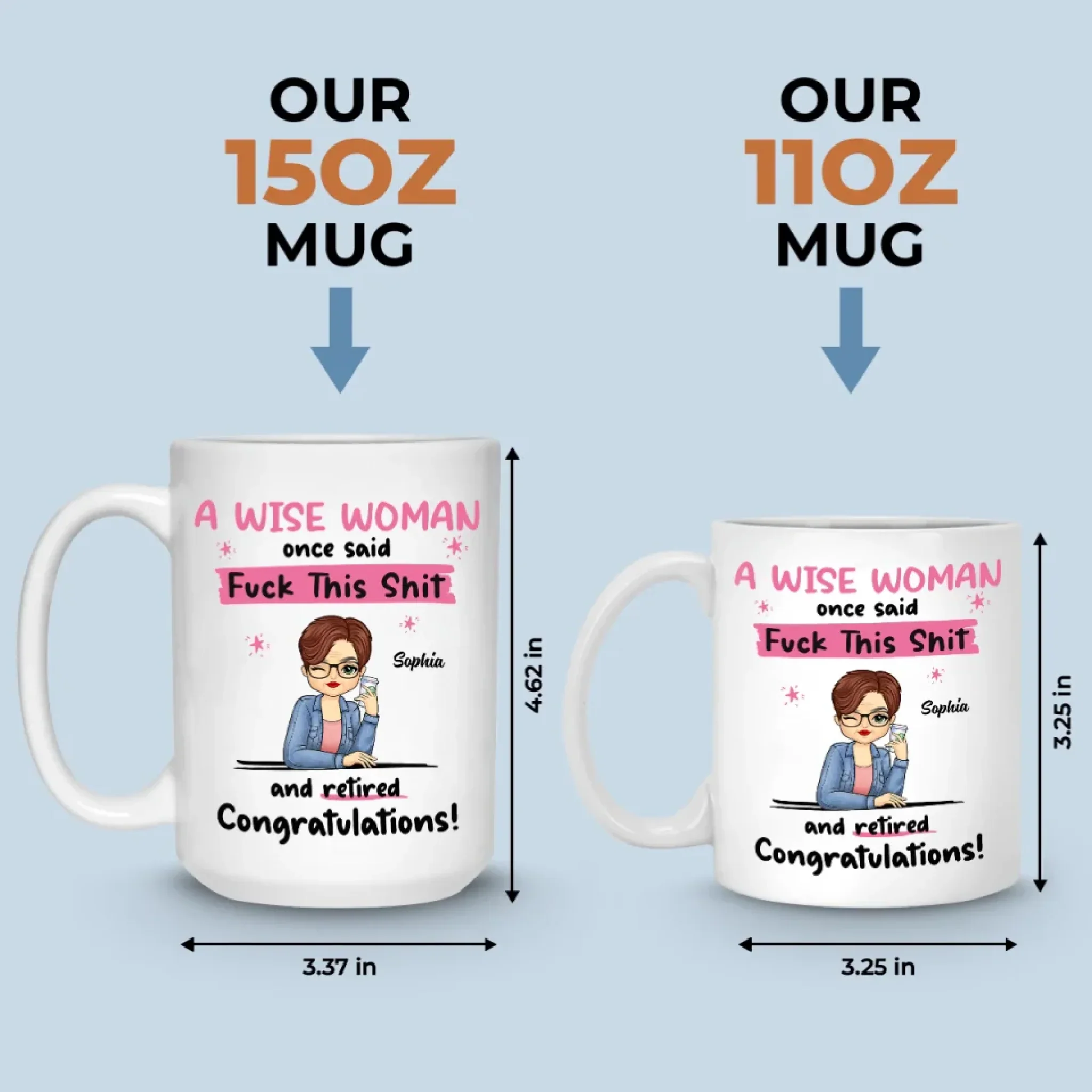 Goodbye Tension, Hello Pension - Coworker Personalized Custom Mug - Appreciation, Retirement Gift For Coworkers, Work Friends, Colleagues - Image 5