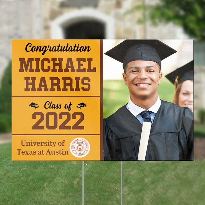 Graduation Class Of 2022 - Upload Image, Personalized Yard Sign - Image 3