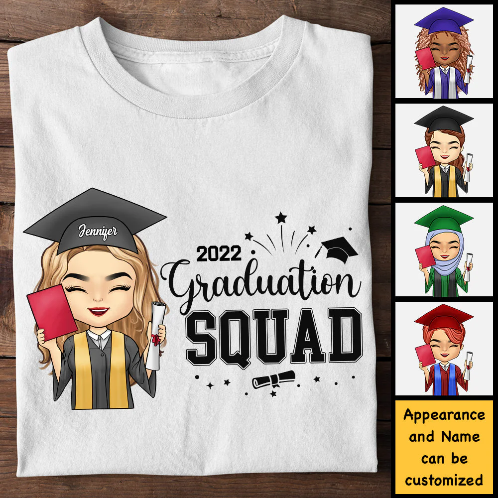 Graduation Squad 2022 - Personalized Unisex T-shirt, Hoodie - Image 3