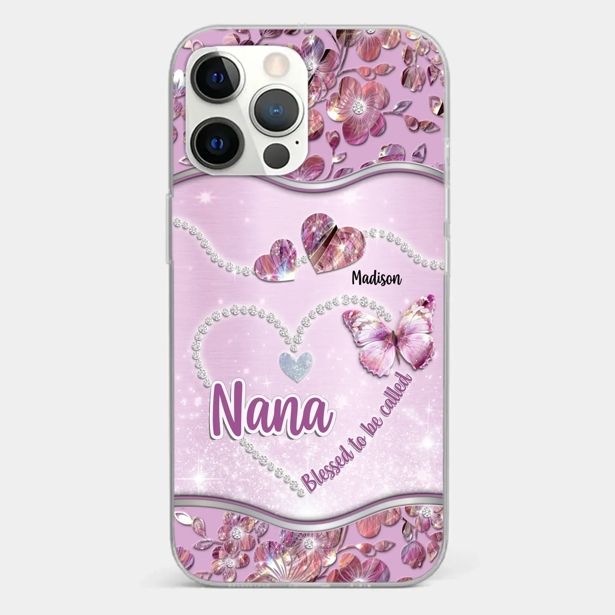 Grandkids Fill Nana’s Life With Love - Family Personalized Custom Clear Phone Case - Mother's Day Gift For Mom, Grandma - Image 12
