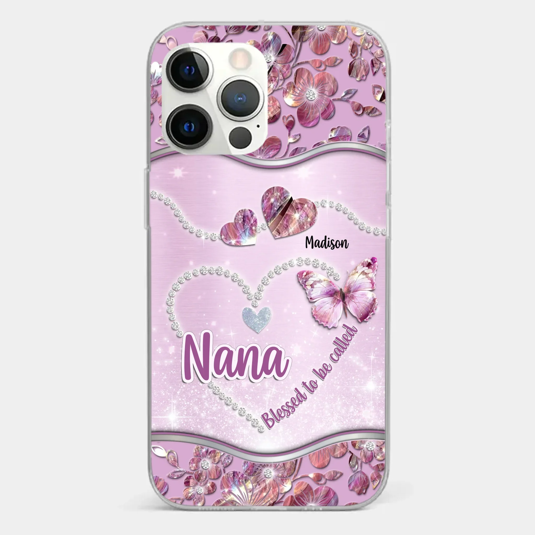 Grandkids Fill Nana’s Life With Love - Family Personalized Custom Clear Phone Case - Mother's Day Gift For Mom, Grandma - Image 15