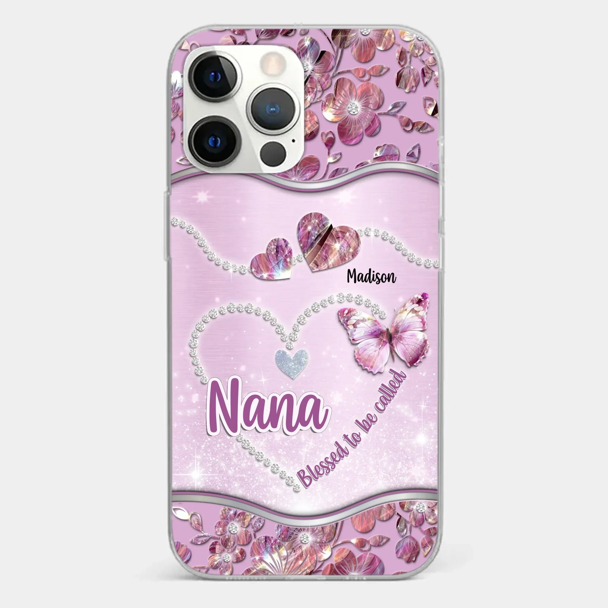 Grandkids Fill Nana’s Life With Love - Family Personalized Custom Clear Phone Case - Mother's Day Gift For Mom, Grandma - Image 16