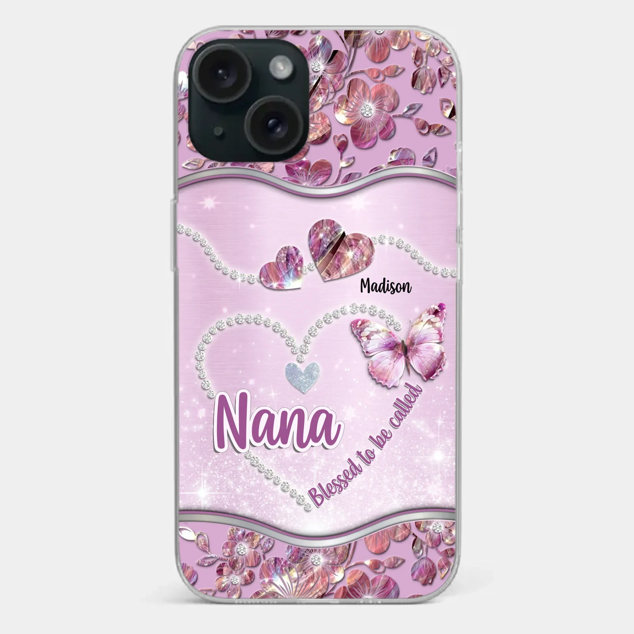 Grandkids Fill Nana’s Life With Love - Family Personalized Custom Clear Phone Case - Mother's Day Gift For Mom, Grandma - Image 21