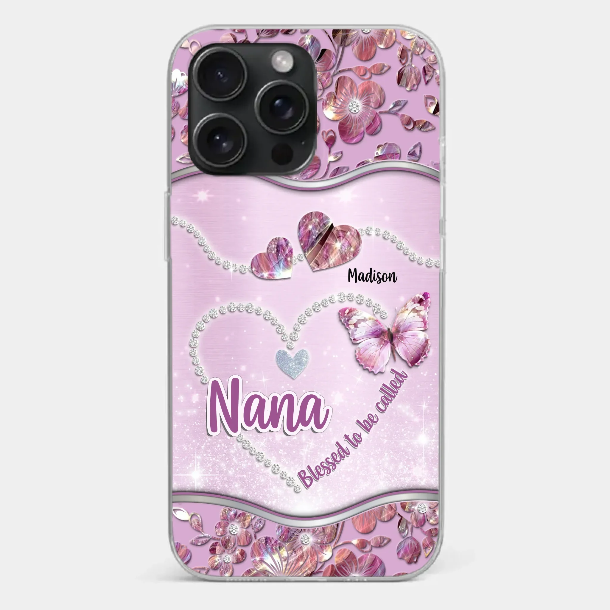 Grandkids Fill Nana’s Life With Love - Family Personalized Custom Clear Phone Case - Mother's Day Gift For Mom, Grandma - Image 22