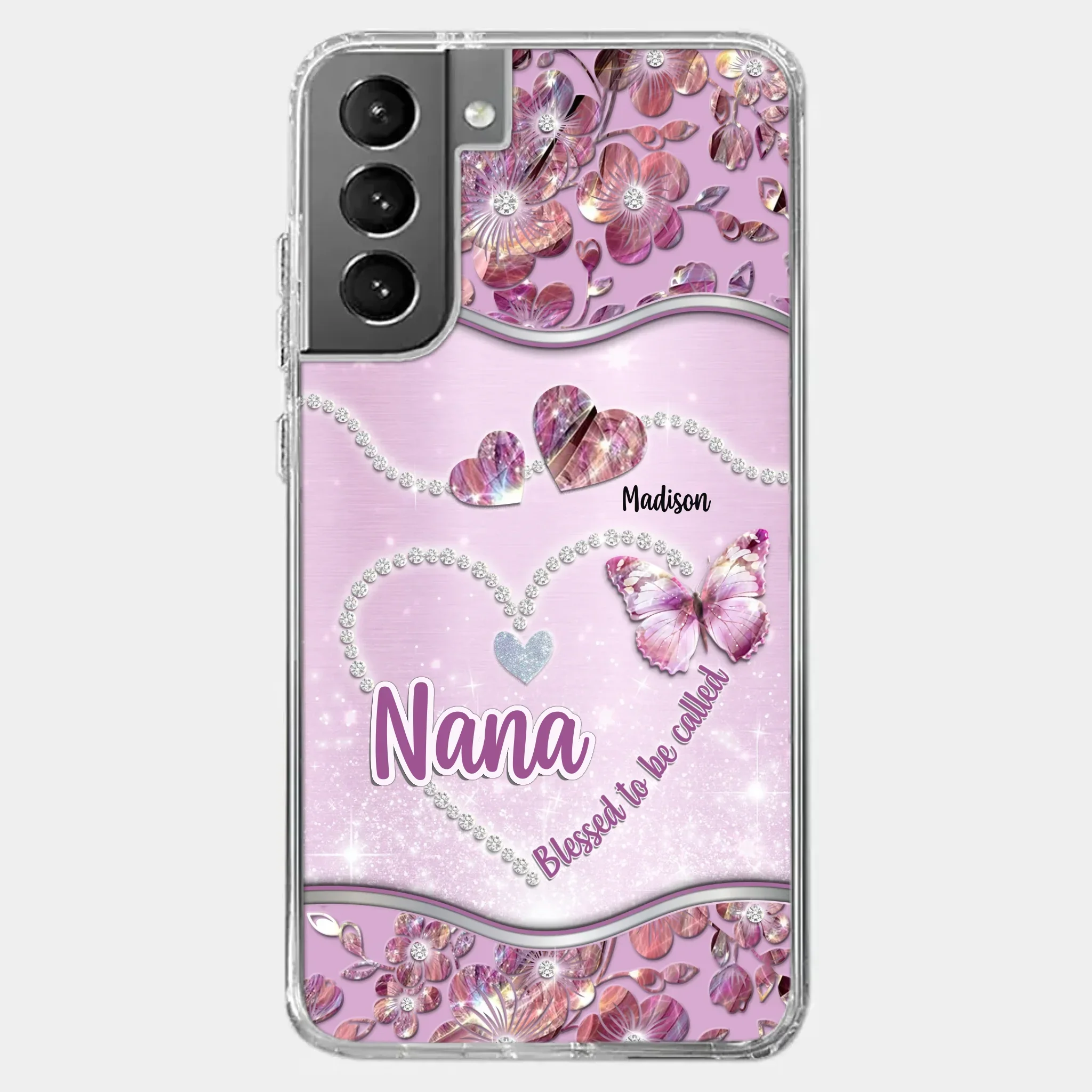 Grandkids Fill Nana’s Life With Love - Family Personalized Custom Clear Phone Case - Mother's Day Gift For Mom, Grandma - Image 40